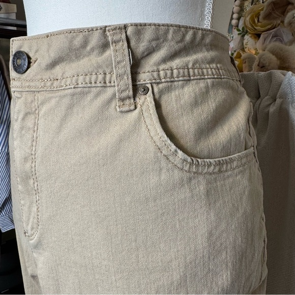 Faded Glory Tan Women’s Cotton Blend Denim Capris Size 18 - Picture 4 of 9